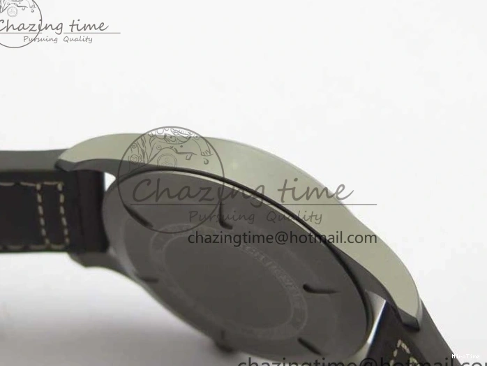 MIROTIME 0323 Mark XVIII IW327006 Titanium V7F 1:1 Best Edition Black Dial on Brown Leather Strap A Attractive 7080